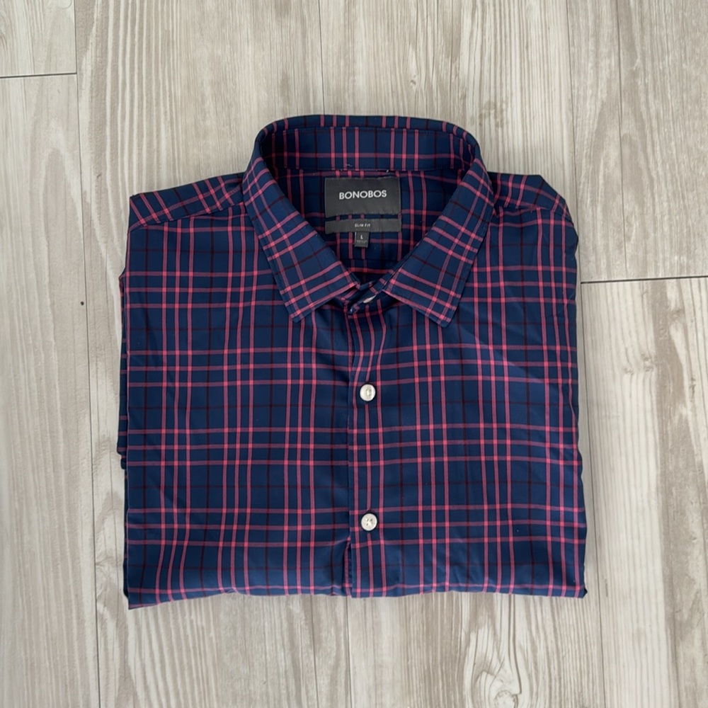 Bonobos Purple/pink Button up/ button down.